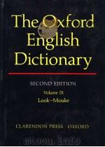 THE OXFORD ENGLISH DICTIONARY SECOND EDITION VOLUME Ⅸ     PDF电子版封面    J·A·SIMPSON AND E·S·C·WEINER 