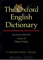 THE OXFORD ENGLISH DICTIONARY SECOND EDITION VOLUME Ⅲ     PDF电子版封面    J·A·SIMPSON AND E·S·C·WEINER 