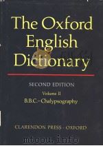 THE OXFORD ENGLISH DICTIONARY SECOND EDITION VOLUME Ⅱ     PDF电子版封面    J·A·SIMPSON AND E·S·C·WEINER 