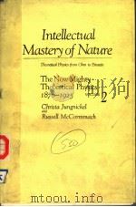 INTELLECTUAL MASTERY OF NATURE VOLUME Ⅱ     PDF电子版封面     