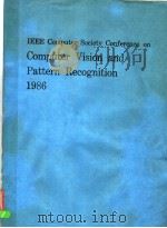 IEEEECOMPUTER SOCIETY CONFERENCE ON COMPUTER VISION AND PATTERN RECOGNITION 1986（ PDF版）