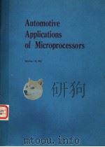 AUTOMOTIVE APPLICATIONS OF MICROPROCESSORS     PDF电子版封面    PATRICK P.FASANG AND JOHN G.NE 