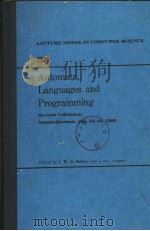 LECTURE NOTES IN COMPUTER SCIENCE  VOLUME 85：AUTOMATA，LANGUAGES AND PROGRAMMING     PDF电子版封面  3540100032  J.W.DE BAKKER AND J.VAN LEEUWE 