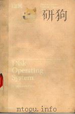 DISK OPERATING SYSTEM     PDF电子版封面     
