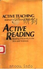 ACTIVE TEACHING INSTRUCTOR'S RESOURCE BOOK FOR ACTIVE READING READING EFFICIENTLY IN THE ARTS A     PDF电子版封面     