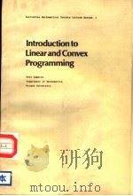 INTRODUCTION TO LINEAR AND CONVEX PROGRAMMING     PDF电子版封面  0521312078   