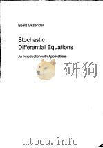 STOCHASTIC DIFFERENTIAL EQUATIONS AN INTRODUCTION WITH APPLICATIOONS（ PDF版）