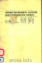 APPLIED REGRESSION ANALYSIS AND EXPERIMENTAL DESING（ PDF版）