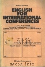 ENGLISH FOR INTERNATIONAL CONFERENCES     PDF电子版封面     