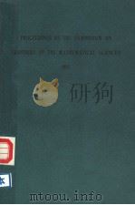 PROCEEDINGS OF THE SYMPOSIUM ON FRONTIERS OF THE MATHEMATICAL SCIENCES  1985     PDF电子版封面     