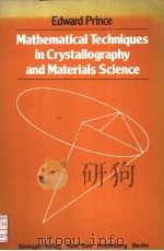 MATHEMATICAL TECHNIQUES IN CRYSTALLOGRAPHY AND MATERIALS SCIENCE（ PDF版）