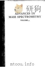 ADVANCES IN MASS SPECTROMETRY VOLUME 4     PDF电子版封面    E.KENDRICK 