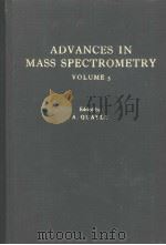 ADVANCES IN MASS SPECTROMETRY VOLUME 5     PDF电子版封面    A.QUAYLE 