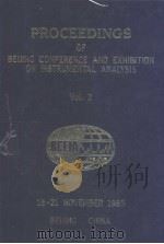 PROCEEDINGS OF BEIJING CONFERENCE AND EXHIBITION ON INSTRUMENTAL ANALYSIS VOL.2 1985     PDF电子版封面     