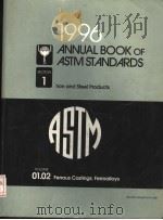 1996 ANNUAL BOOK OF ASTM STANDARDS SECTION 1 LRON AND STEEL PRODUCTS VOLUME 01.02 FERROUS CASTINGS；F   1996  PDF电子版封面  080312273X   