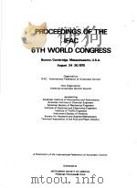 PROCEEDINGS OF THE IFAC 6TH WORLD CONGRESS PART 3   1975  PDF电子版封面  0876642830   