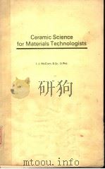 CERAMIC SCIENCE FOR MATERIALS TECHNOLOGISTS（ PDF版）
