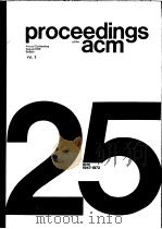 PROCEEDINGS OF THE ACM ANNUAL CONFERENCE AUGUST 1972 BOSTON VOL.2   1972  PDF电子版封面     