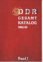 DDR-GESAMTKATALOG 1982/83 BAND Ⅰ     PDF电子版封面     