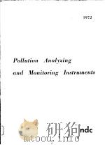 POLLUTION ANALYZING AND MONITORING INSTRUMENTS 1972（ PDF版）