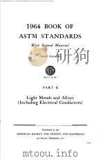 1964 BOOK OF ASTM STANDARDS PART 6     PDF电子版封面     