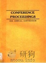 CONFERENCE PROCEEDINGS 55TH ANNUAL CONVENTION     PDF电子版封面     