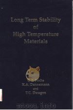 LONG TERM STABILITY OF HIGH TEMPERATURE MATERIALS（ PDF版）
