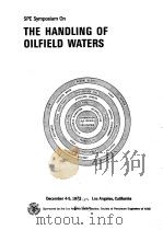 THE HANDLING OF OILFIELD WATERS     PDF电子版封面     