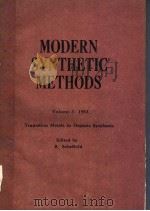 MODERN SYNTHETIC METHODS VOLUME 3     PDF电子版封面     