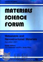 METASTABLE AND NANOSTRUCTURED MATERIALS（ PDF版）