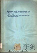 PROCEEDINGS OF THE 28TH CONFERENCE OF THE NATIONAL ASSOCIATION OF CORROSION ENGINEERS，1972 VOLUME Ⅲ     PDF电子版封面     