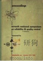 7TH TENTH NATIONAL SYMPOSIUM ON RELEABILITY ANN QUALITY CONTROL     PDF电子版封面     