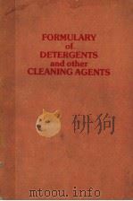 A FORMULARY OF DETERGENTS AND OTHER CLEANING AGENTS（ PDF版）
