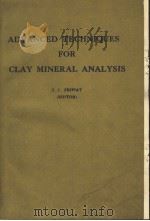 ADCANCED TECHNIQUES FOR CLAY MINERAL ANALYSIS（ PDF版）
