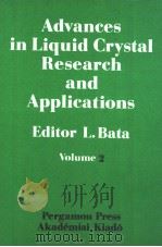 ADVANCES IN LIQUID CRYSTAL RESEARCH AND APPLICATIONS EDITOR L.BATA VOLUME 2（ PDF版）