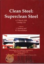 CLEAN STEEL:SUPERCLEAN STEEL   1995  PDF电子版封面  0901716901   