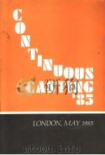 CONTINUOUS CASTINC 1985     PDF电子版封面     