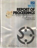 IISI 1978 REPORT OF PROCEEDINGS TWELFTH ANNUAL CONFERENCE（ PDF版）
