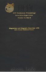 MAGNETISM AND MAGNETIC MATERIALS 1972     PDF电子版封面    C.D.GRAHAM 