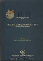 MAGNETISM AND MAGNETIC MATERIALS 1975     PDF电子版封面    J.J.BECKER  C.H.LANDER 