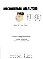 MICROBEAM ANALYSIS 1980     PDF电子版封面    DAVID B. WITTRY 