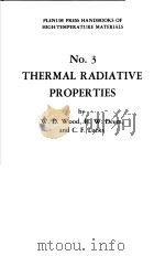 PLENUM PRESS HANDBOOK OF HIGH-TEMPERATURE MATERIALS  NO.3：THERMAL RADIATIVE PROPERTIES（ PDF版）
