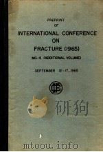 PREPRINT OF INTERNATIONAL CONFERENCE ON FRACTURE 1965 NO.4 （ADDITIONAL VOLUME）（ PDF版）