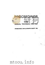 PROCEEDINGS THIRD ANNUAL TECHNICAL MEETING（ PDF版）