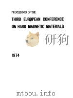 ROCEEDINGS OF THE THIRD EUROPEAN CONFERENCE ON HARD MAGNETIC MATERIALS 1974     PDF电子版封面    F.ZIJLSTRA 