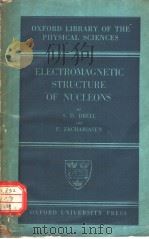 ELECTROMAGNETIC STRUCTURE OF NUCLEONS（ PDF版）