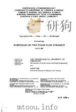 SYMPOSIUM ON TWO PHASE FLOW DYNAMICS VOLUME 2     PDF电子版封面     