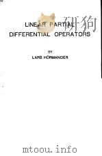 LINEAR PARTIAL DIFFERENTIAL OPERATORS     PDF电子版封面     