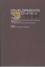 DEVELOPMENTS IN MECHANICS VOLUME 1     PDF电子版封面    J.E.LAY L.E.MALVERN 