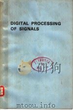 DIGITAL PROCESSING OF SIGNALS     PDF电子版封面    ALAN V. OPPENHEIM THOMAS G. ST 
